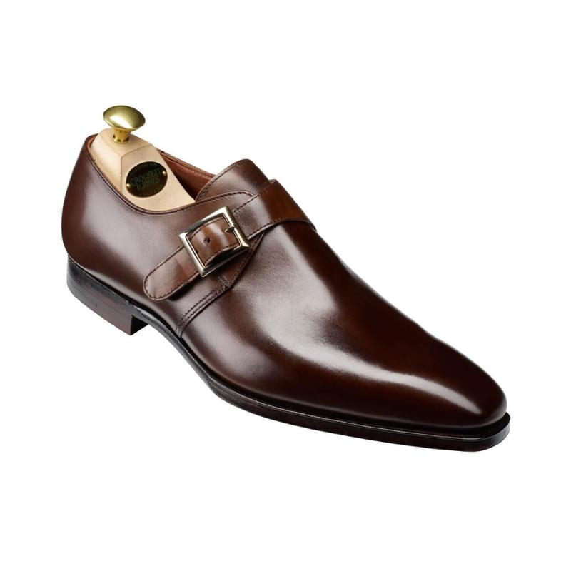 CROCKTT & JONES SAVILE 4 DARK BROWN ANTIQUE CALF